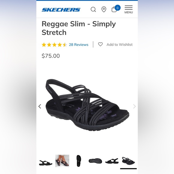 Sketchers Reggae Ladies Sandals; Size 6.5 - Picture 3 of 3